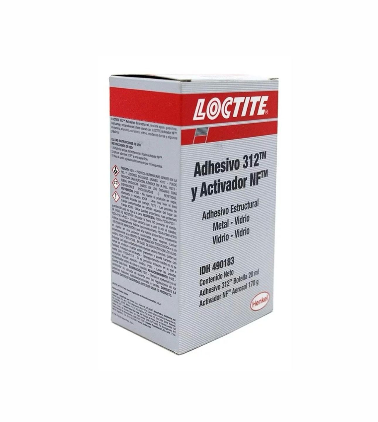 Loctite 312 Speedbonder Adhesivo Y Activador, Botella 20ml Aerosol 170gr