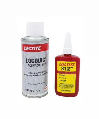 Loctite 312 Speedbonder Adhesivo Y Activador, Botella 20ml Aerosol 170gr