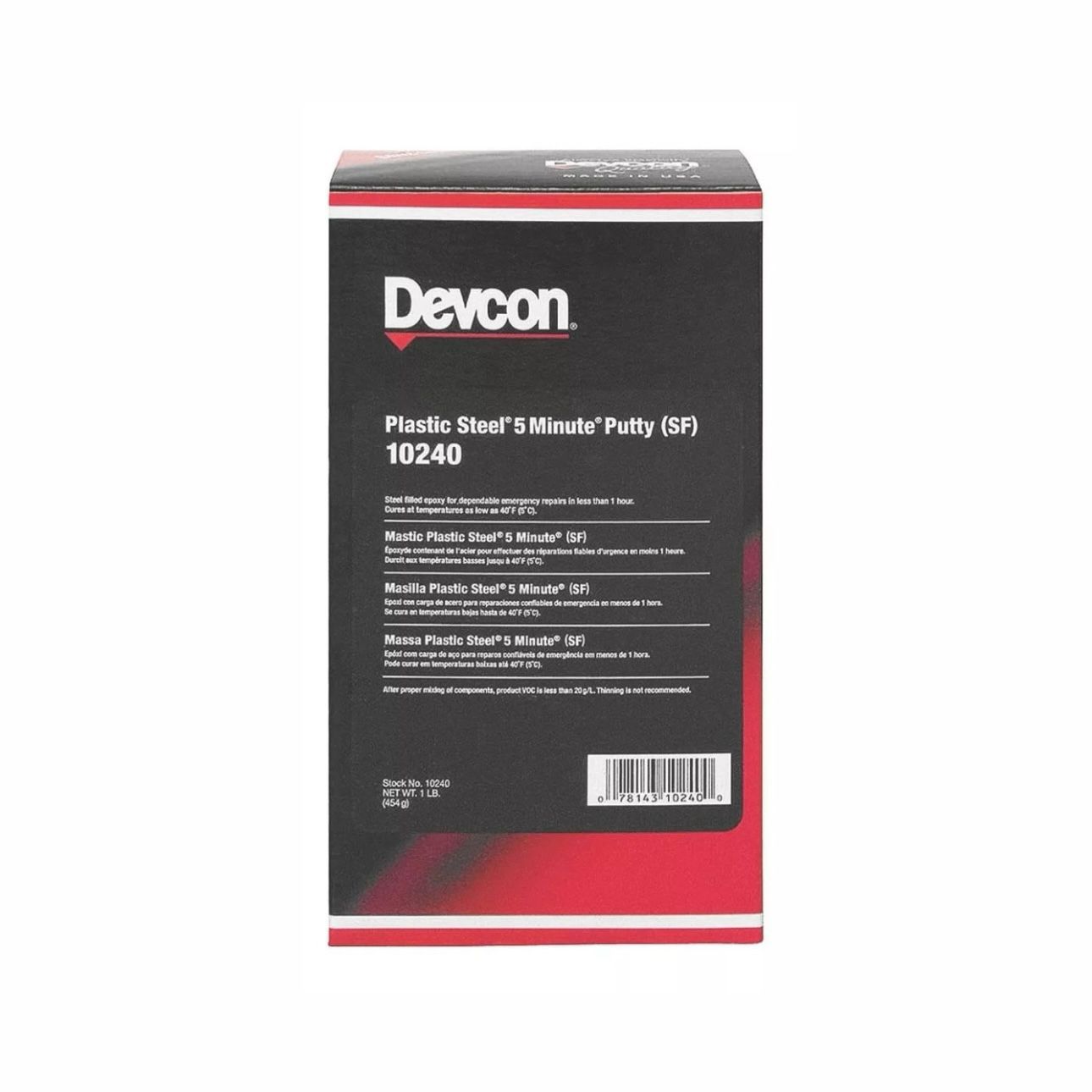 Devcon Plastiacero Pasta 10240, Bote 454 gr