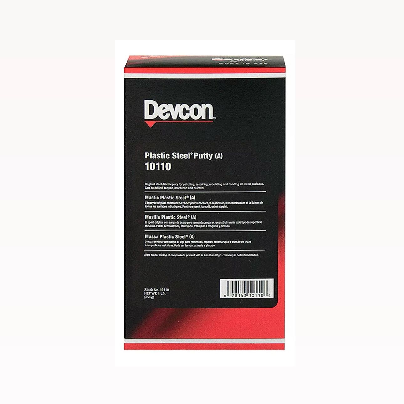 Devcon Plastiacero Pasta 10110, Bote 454 gr