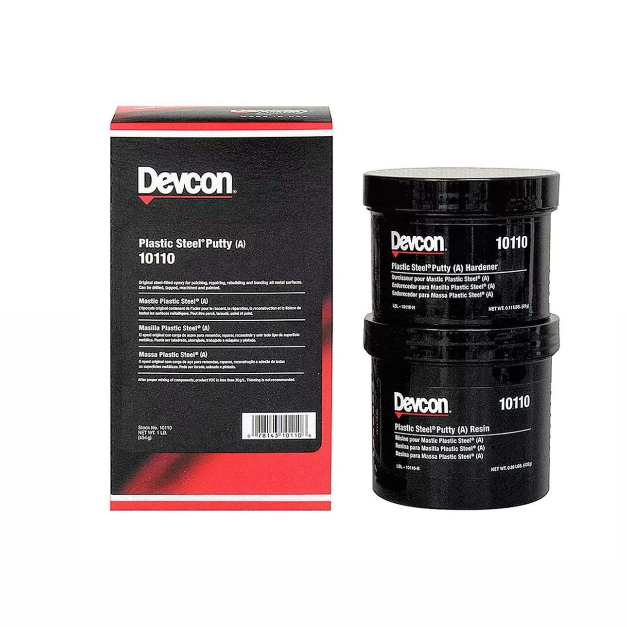 Devcon Plastiacero Pasta 10110, Bote 454 gr